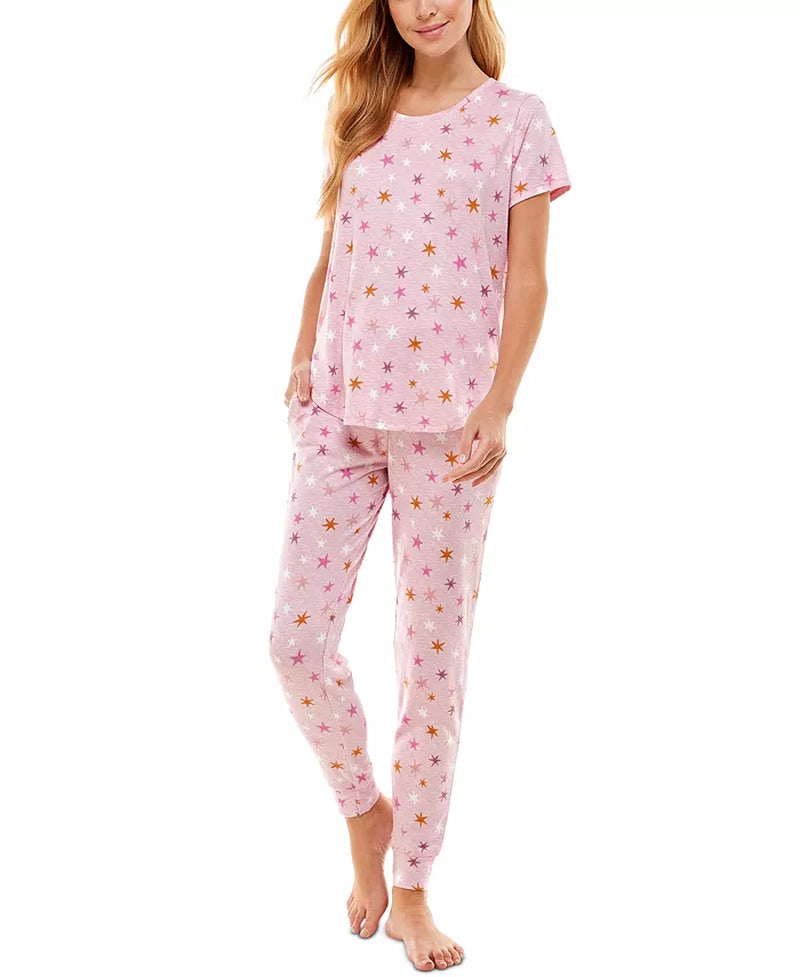 Scoop Neck T-Shirt & Jogger Pants Pajama Set