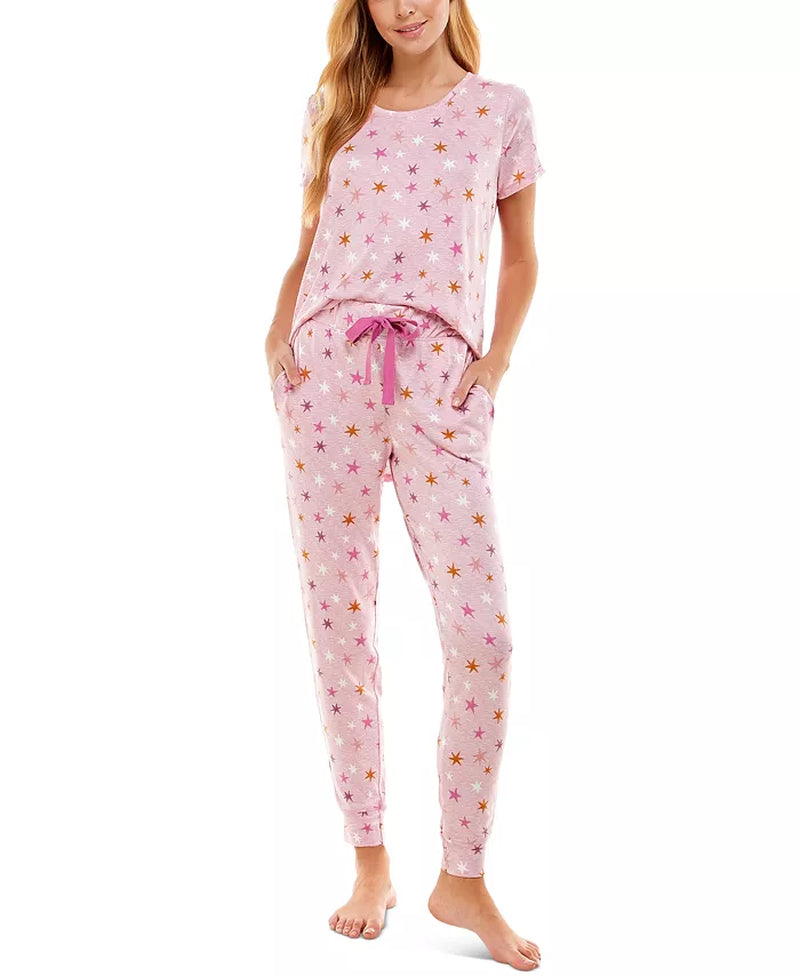 Scoop Neck T-Shirt & Jogger Pants Pajama Set