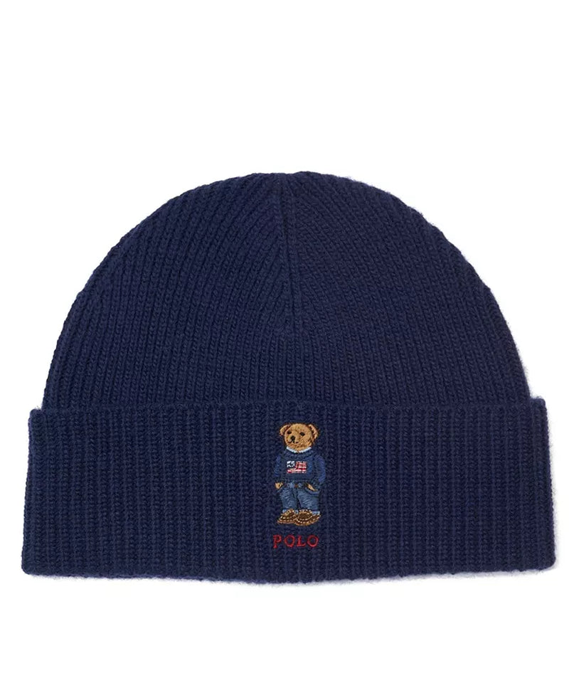 Men'S Solid Flag Bear Beanie