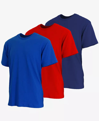 Men'S Short Sleeve Crew Neck Classic T-Shirt, Pack of 3