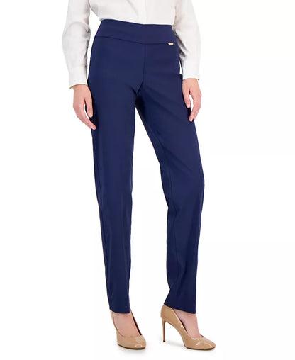 Women'S Tummy-Control Pull-On Straight-Leg Pants, Created for Macy'S