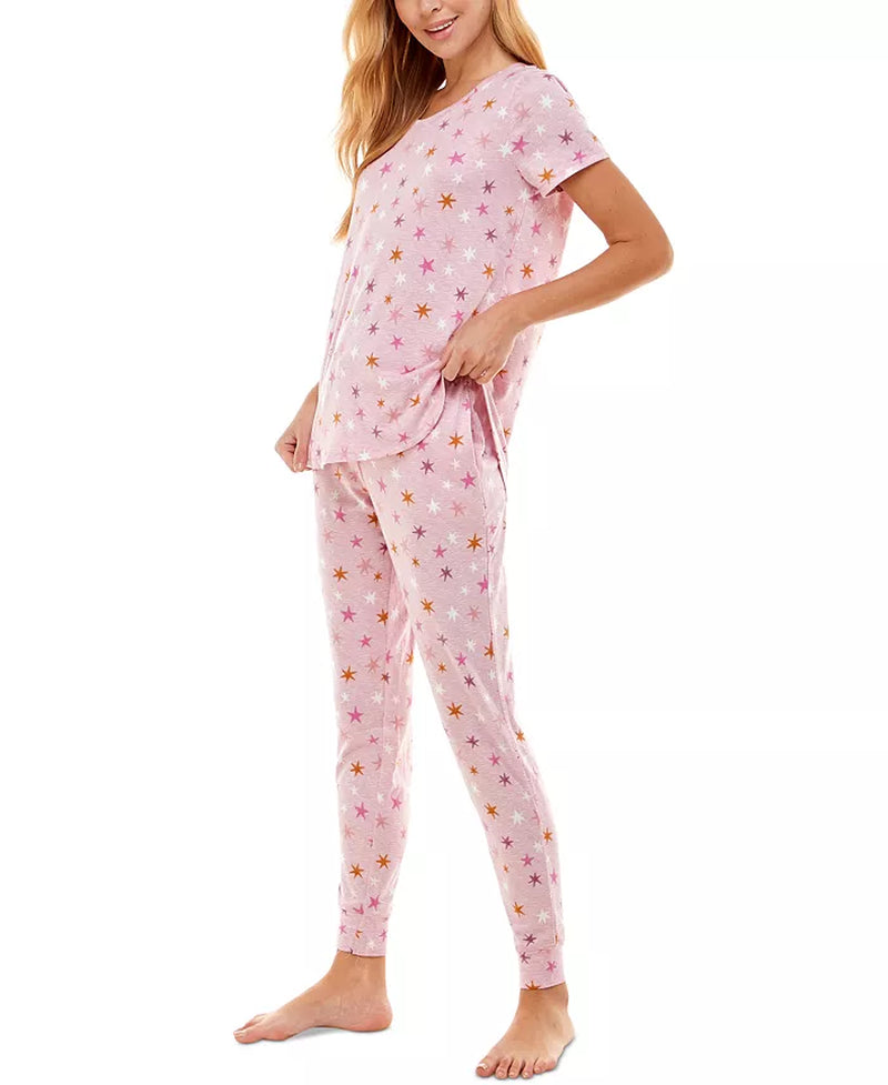 Scoop Neck T-Shirt & Jogger Pants Pajama Set