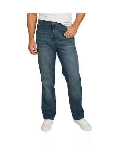 By Kingsize Men'S Big & Tall Loose-Fit Side Elastic 5-Pocket Jeans