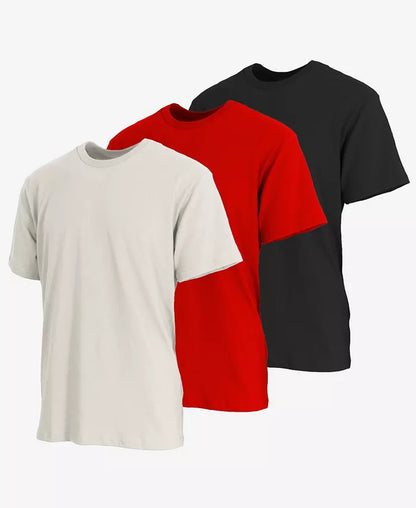 Men'S Short Sleeve Crew Neck Classic T-Shirt, Pack of 3